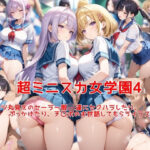 「JK」 超ミニスカ女学園4〜パンツ丸見えのセーラー服JK達にセクハラしたり、ぶっかけたり、チ〇ポのお世話してもらうイラスト集〜 『同人』