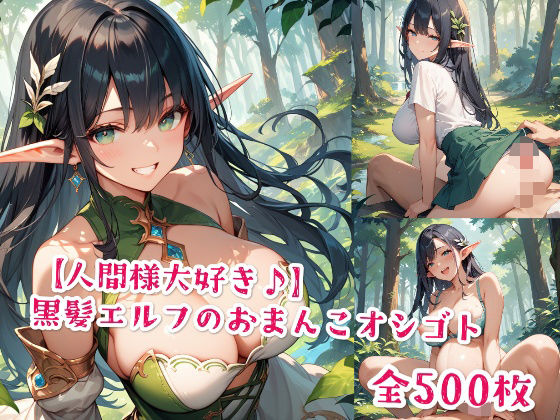 「JK」 【人間様大好き♪】黒髪エルフのおまんこオシゴト 『同人』