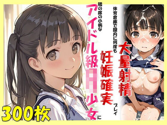 「JK」 隣の席の小柄なアイドル級ロリ少女に、体育倉庫で膣内に何度も大...