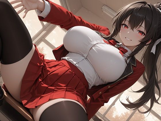 「JK」 ニーソと巨乳とJK 『同人』