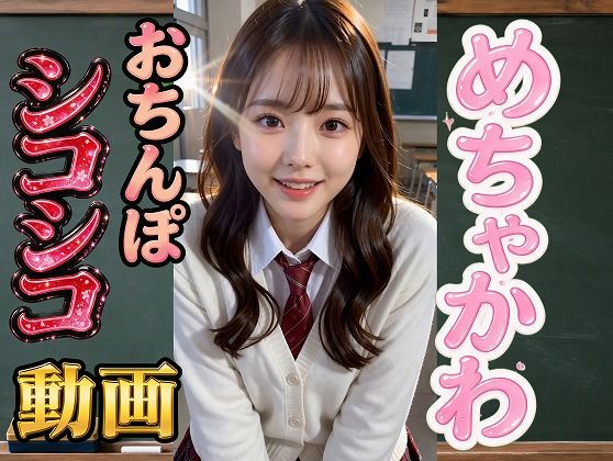「JK」 めちゃかわおち○ぽ美女が教室でシコシコ 『同人』