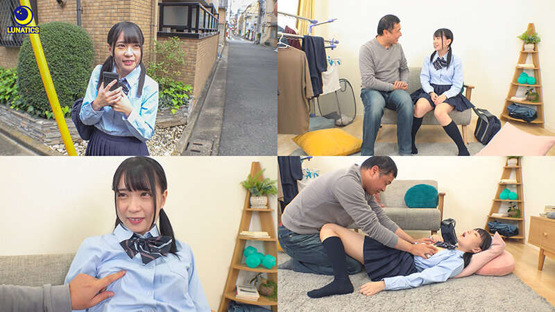 ＜JK＞ 遠距離の彼氏に会う為のパパ活円光で中年親父の乳首責めにドハマ...