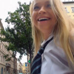 ＜JK＞ 欧金髪制服美少女遊戯中出し異文化交流アレクサ ミマ 『高画質』