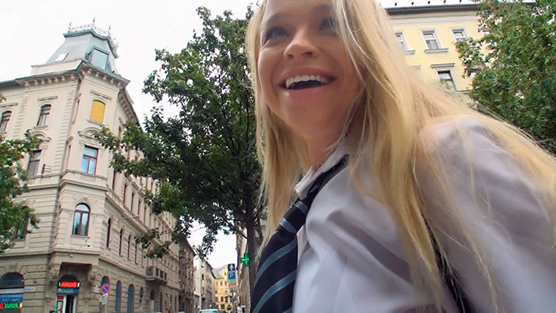 ＜JK＞ 欧金髪制服美少女遊戯中出し異文化交流アレクサ ミマ 『高画質...