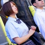 ＜JK＞ 満員バスで背後から制服越しにねっとり乳揉み痴●され腰をクネらせ感じまくる巨乳女子○生5 『高画質』