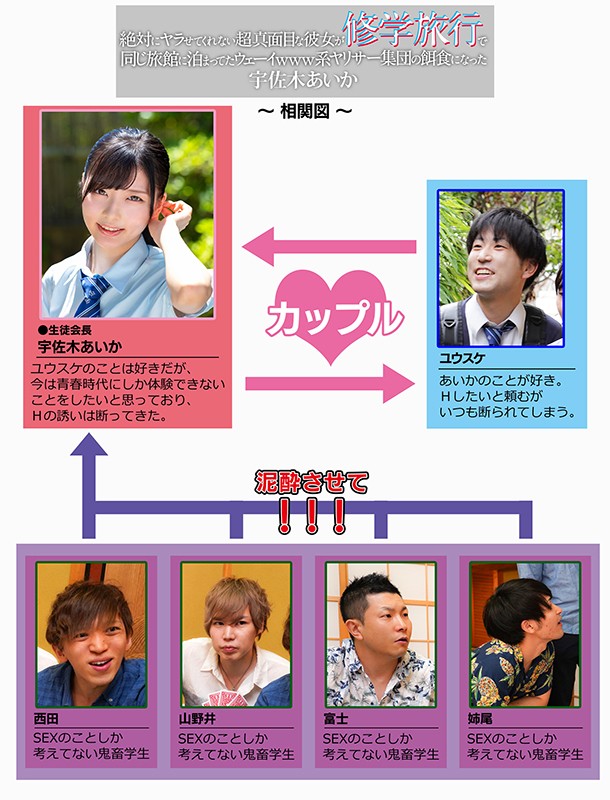 ＜JK＞ 絶対にヤラせてくれない超真面目な彼女が修学旅行で同じ旅館に泊...