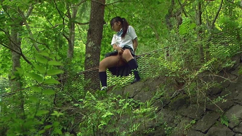 ＜JK＞ 下校中に野ションする女子校生 『高画質』