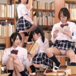 ＜JK＞ 無防備パンチラはわざと？ボクが入った図書委員会の女子たちは、スカートが短く前かがみでモノを取ったり、しゃがむ度にパンチラしまくるもんだから… 『高画質』