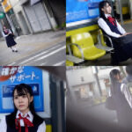 ＜JK＞ 痴●電車＃049 品行方正なパイパン制服娘 『高画質』