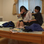 ＜JK＞ 一生懸命おしゃぶりフェラ【ガチ流出】高身長/巨尻/中出し/スパンキング 七藤優亜 『高画質』