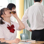 ＜JK＞ ふたなりマラチラJ系 ち○ぽが生えた途端、性欲過多で勃起デカマラはみ出すもじもじマラチラ無自覚誘惑で テスト勉強もままならない制服美少女をマラ射精と中出しのW快楽沼でシゴきあげる変態教師 小栗操 『高画質』